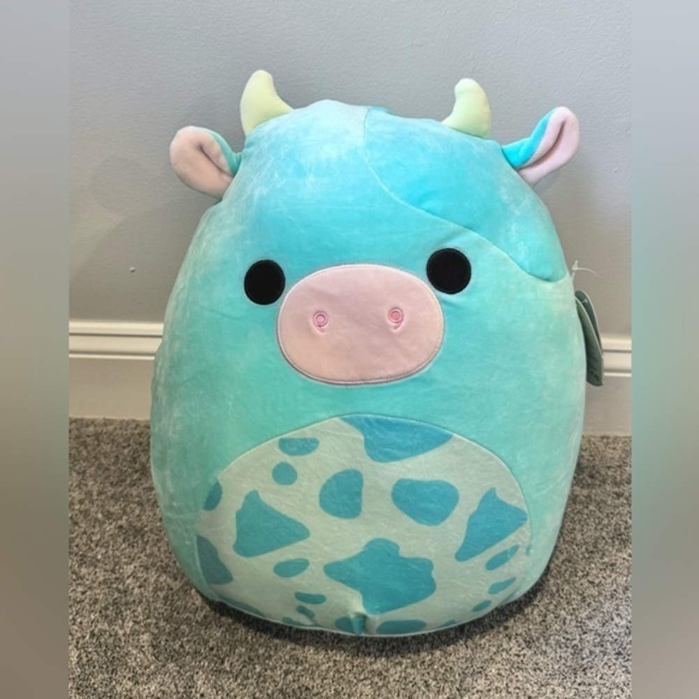 Squishmallows Tuluck the Blue Cow 16" Plush
